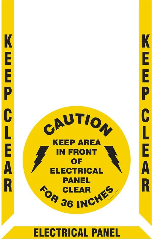 ELECTRICAL PANEL FLOOR MARKING KIT - Floor Signs